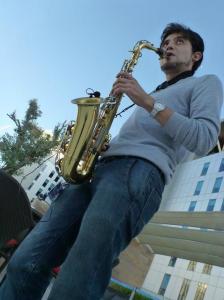 Saxophone player in Dubai
